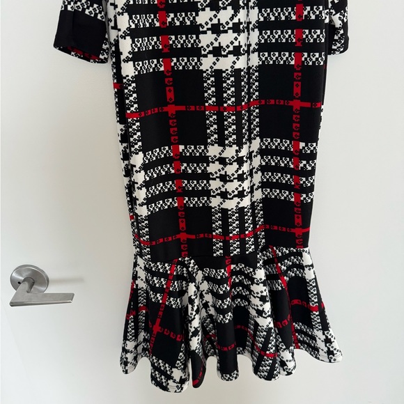 SHEIN Plaid High Neck Long Sleeve Dress - Picture 4 of 6